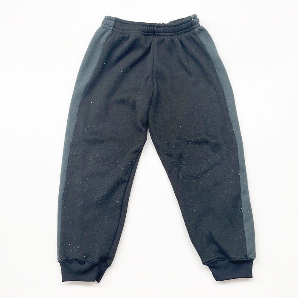 Batman little boys black/gray striped sweatpants